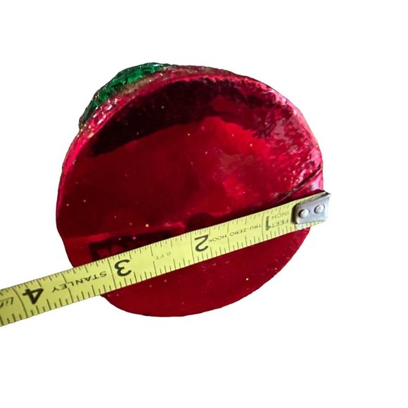 Large GLASS CHRISTMAS ORNAMENT POLAND Merry go round - Picture 5 of 6